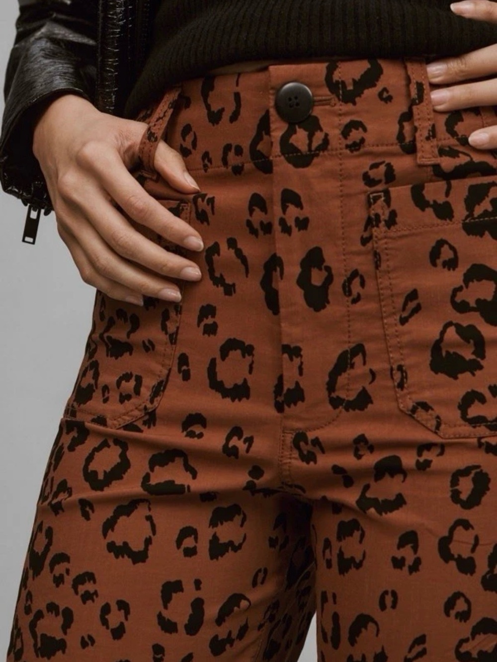 The Collette High-Rise Leopard Print Pants